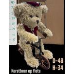 Bear on Bicycle Karu rattal h34cm