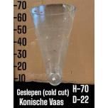 Vase Clear Ø22 h70cm