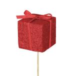 Stick Christmas Gift Kingitus Glitter Red Ø5cm h50cm