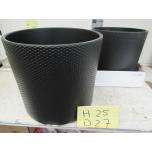 Cer Pot Black Ø27 h25cm