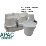 Cer Pot Apac White Ø11,5 h10cm
