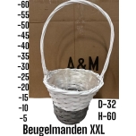 Basket Korv Grey+White sangaga Ø32 h60cm