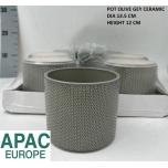 Cer Pot Apac Olive Ø13,5 h12cm