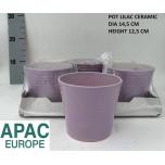 Cer Pot Phalaenopsis Lilac Ø14,5 h12,5cm