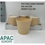 Cer Pot Phalaenopsis Sand Ø14,5 h12,5cm