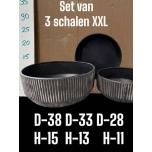 Plate Vaagen Schaalen Ø38/33/28 h15/13/11cm (Set of 3)