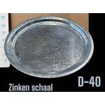 Plate Vaagen Zinken Schaal Ø40cm