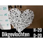 Deco Heart Süda Wood White Ø20cm