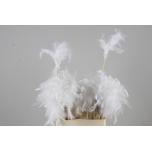 Stick Feather Sulg Pearlwire White