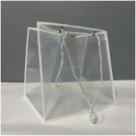 Bag Transparent with White Trim + Rope Handles (22x25x25cm) 1TK