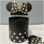 Box Mickey Mouse Black with Topper (no Lid) - Set of 3