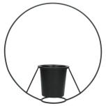 Planter Metal Black 29.8x9.5x29.5cm