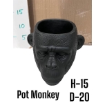 Cer Pot Monkey Ø20 h15cm