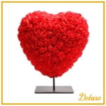 Heart Süda Roses Red on stand 25cm