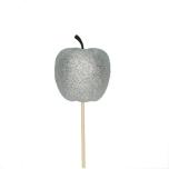 Stick Apple Õun Silver+Glitter Ø6cm 50cm