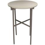 Table Laud Round Beige 38x38x56cm